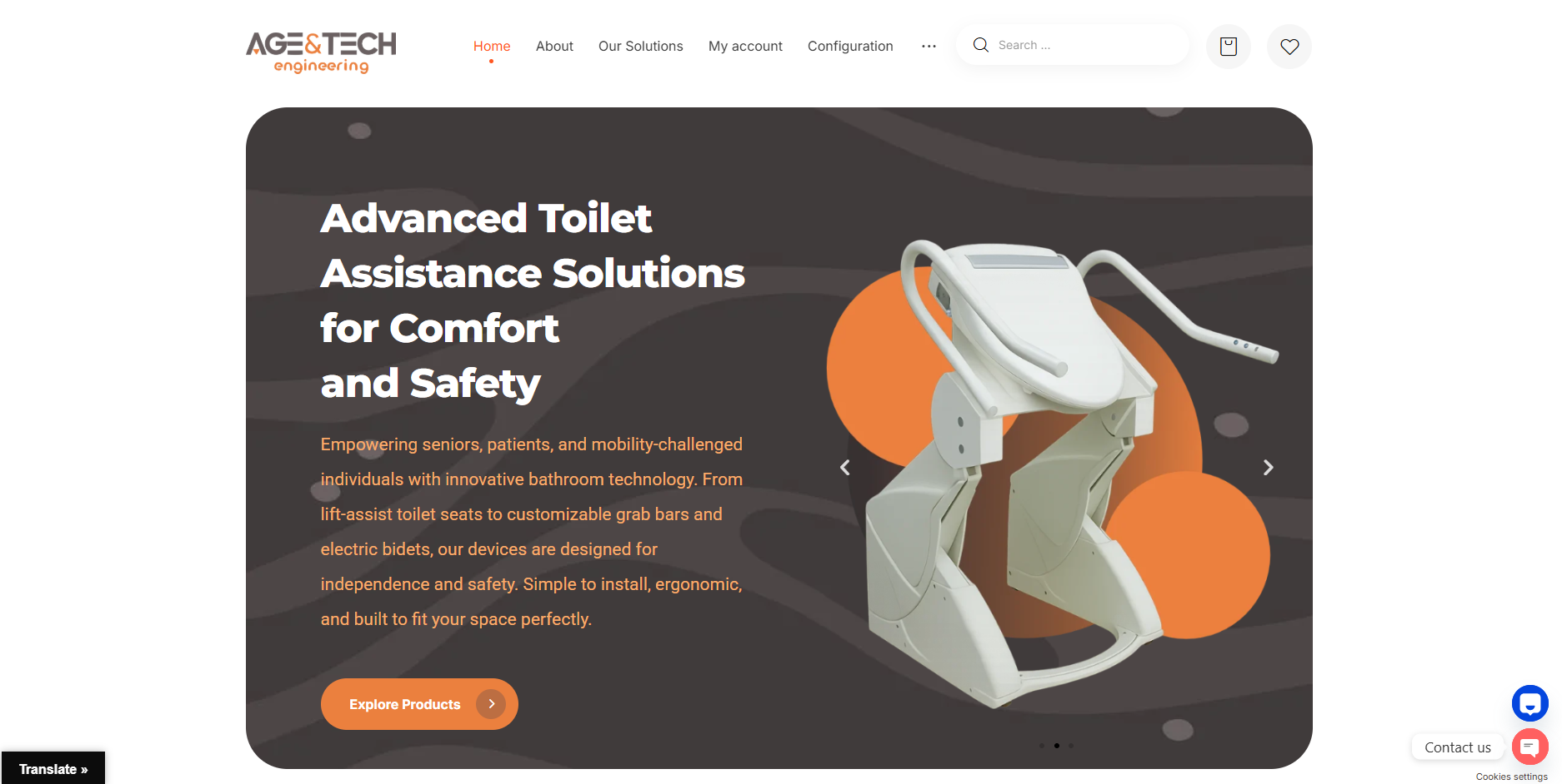 AgeandTech homepage